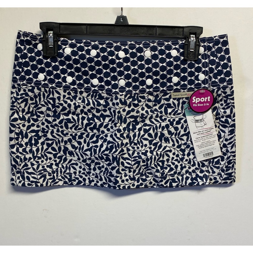 NWT Sweetspot FOLLOW ME ATHLETIC SKIRT Size 2 to 14 Navy/White